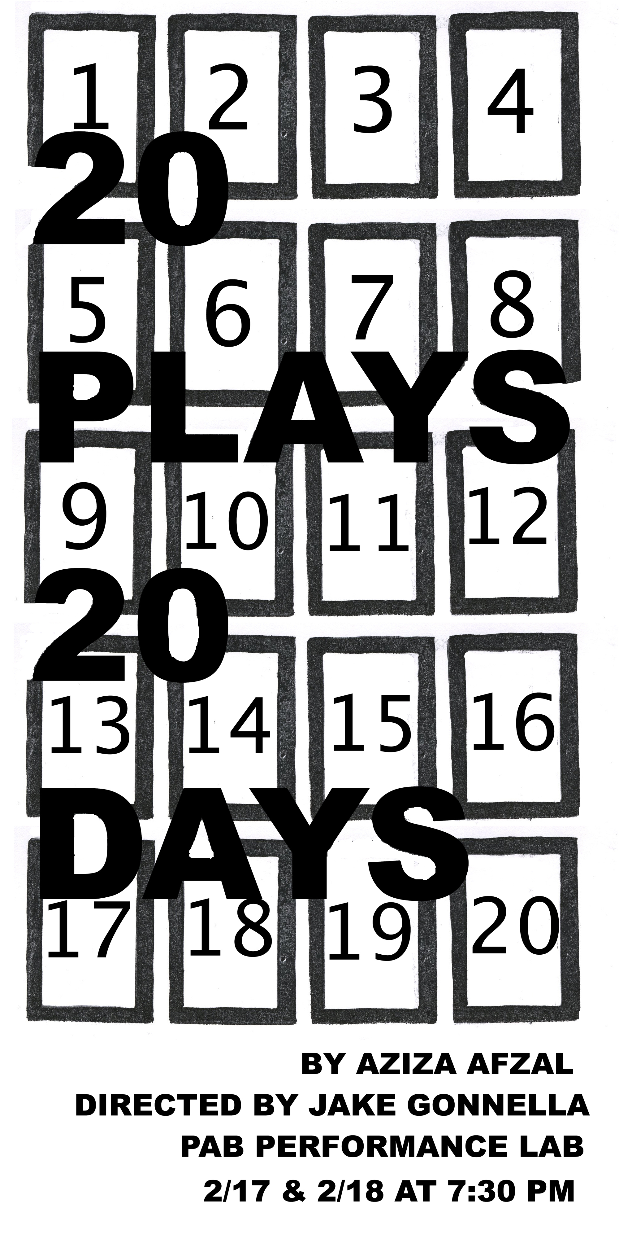 20 Plays / 20 Days